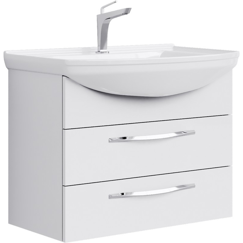 Тумба под раковину Aqwella Аллегро Agr.01.07/2 75 см (белый) подвесная