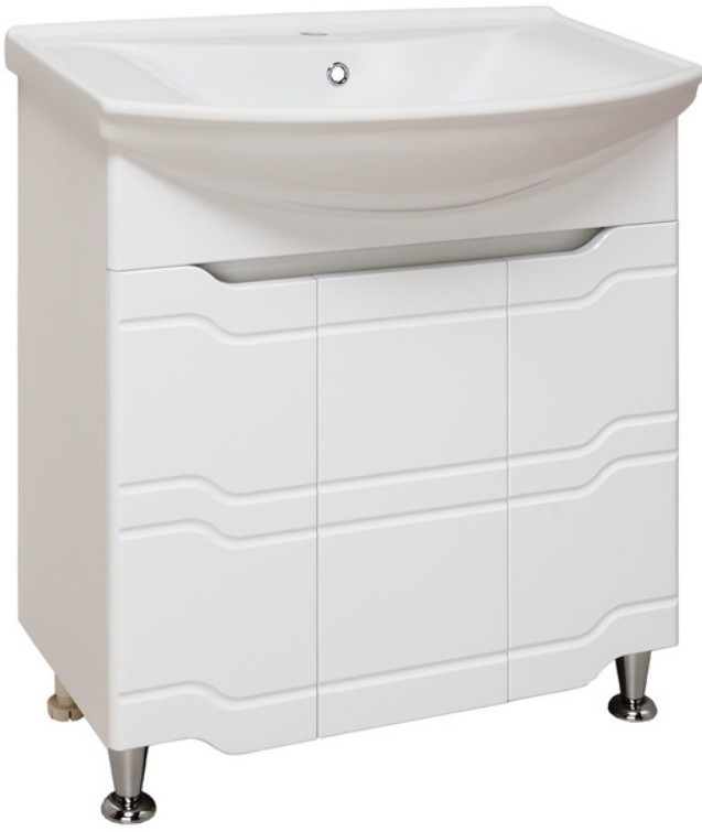 Тумба под раковину Runo Стиль 00000001127 75 см (белый) напольная