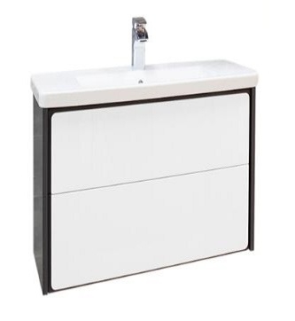 Тумба под раковину Roca Ronda 70 см (белый глянец/антрацит) ZRU9302964