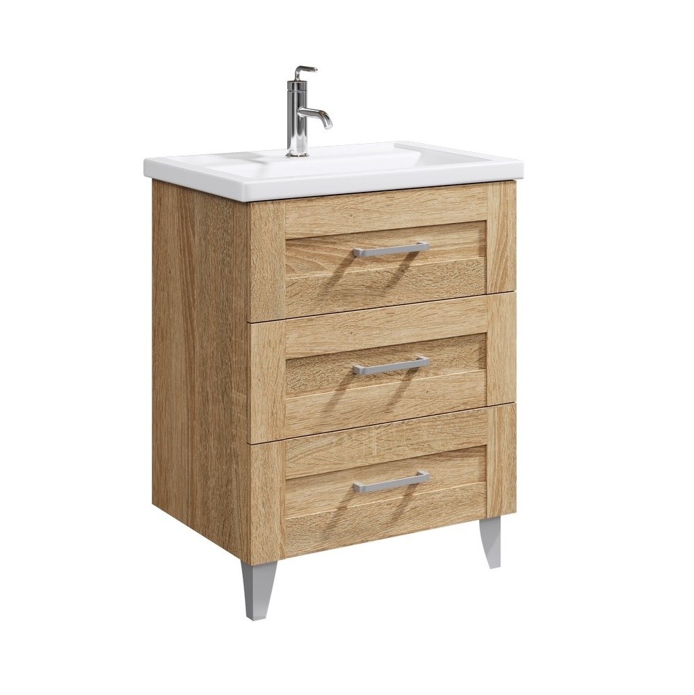 Тумба под раковину Aqwella Foster FOS01073DS 70 см (дуб сонома) напольная