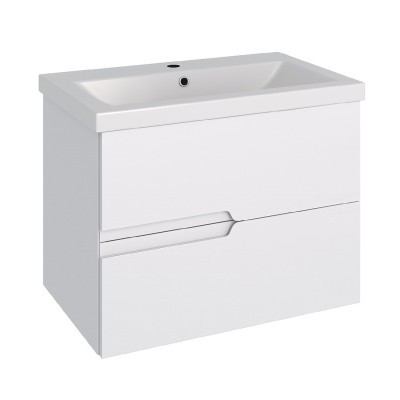 Тумба под раковину Runo Стокгольм 00-00001124 70 cм (белый) подвесная
