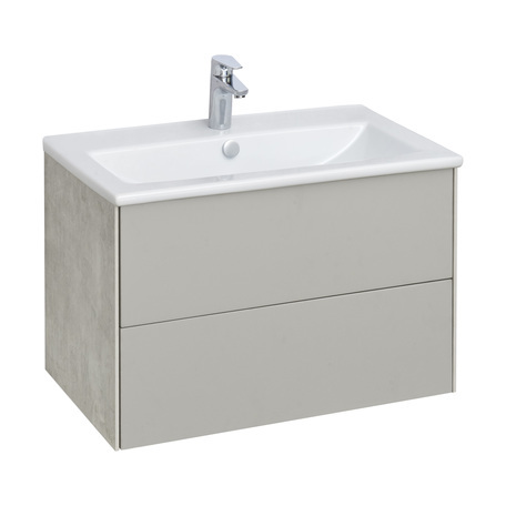 Тумба под раковину Aquaton Сохо 75 см (слэйт/галька серая)