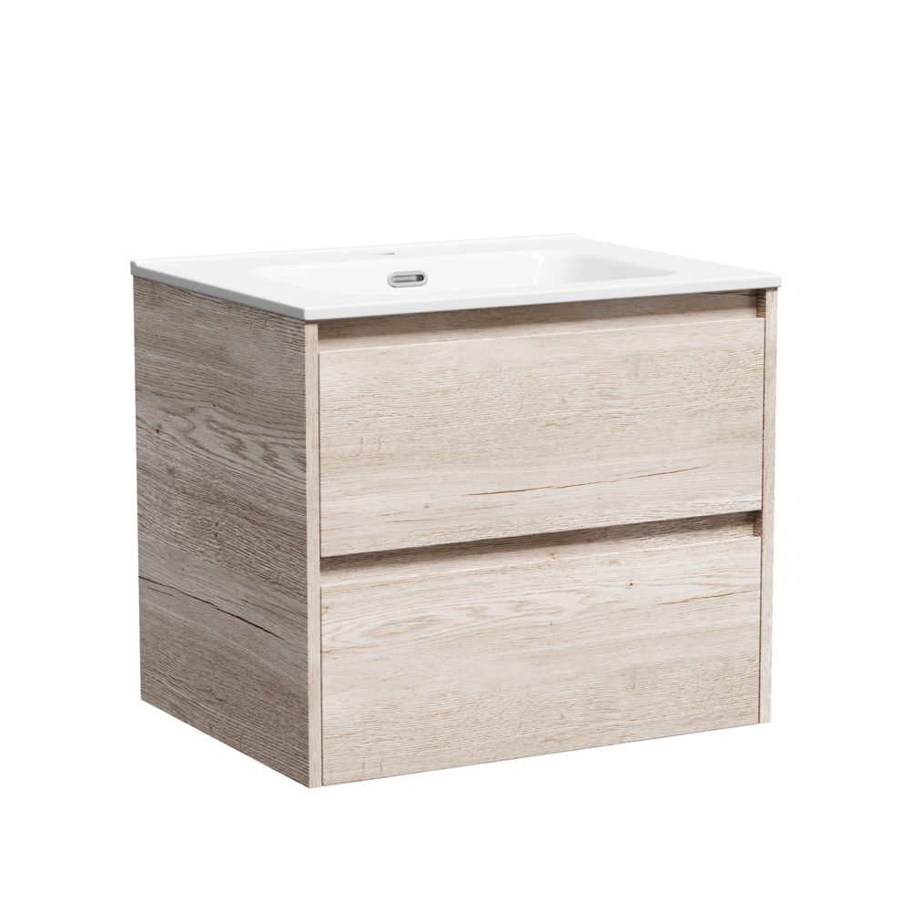 Тумба под раковину Sancos Libra LB60EG 60 см (дуб галифакс) подвесная