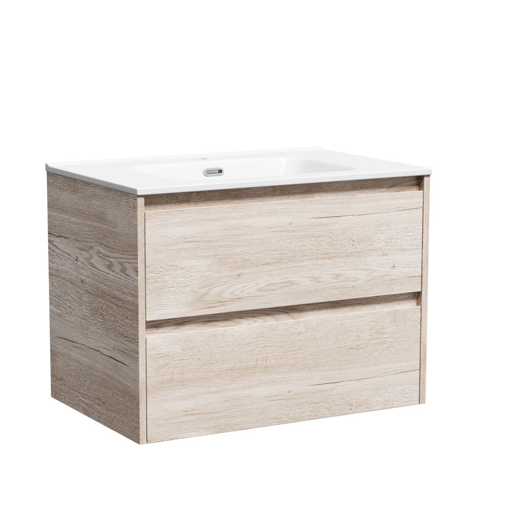 Тумба под раковину Sancos Libra LB70EG 70 см (дуб галифакс) подвесная