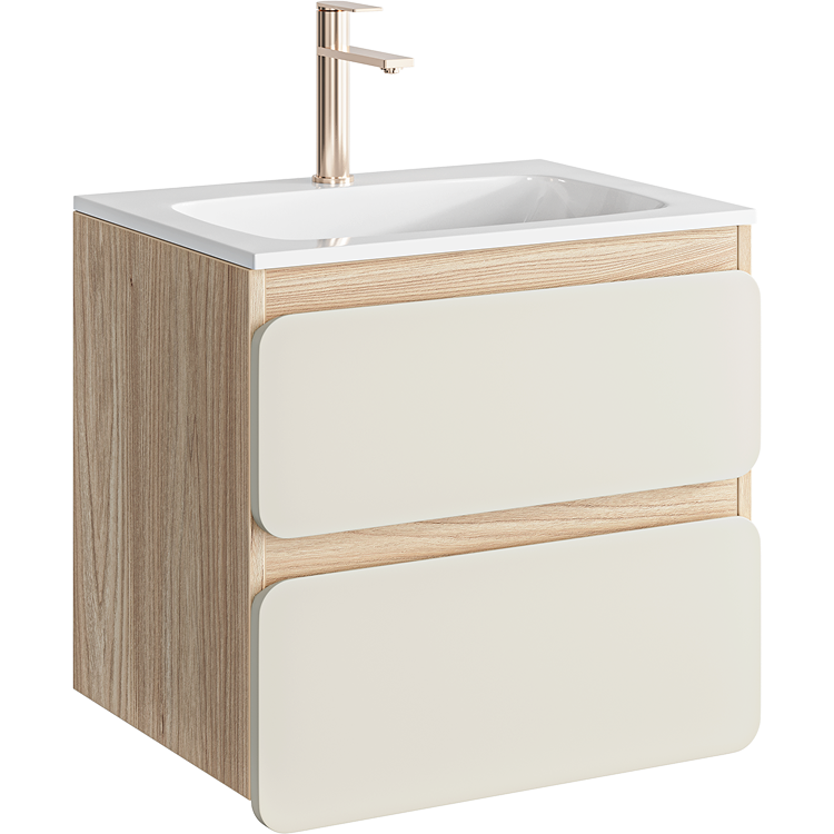 Тумба под раковину Aqwella Vento VEN0706MD 60 см (морская дюна) подвесная