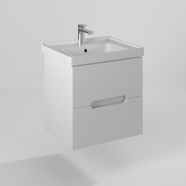 Тумба под раковину Briz Pola 236 03-18060-15 00 БЕЛ 60 см (белый) подвесная