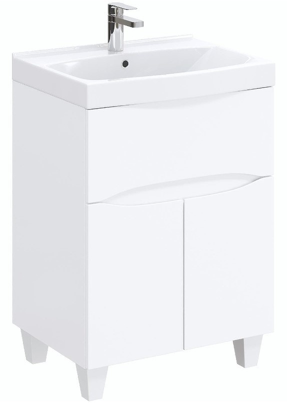 Тумба под раковину Onika Стрим 106144 60 см (белый) напольная