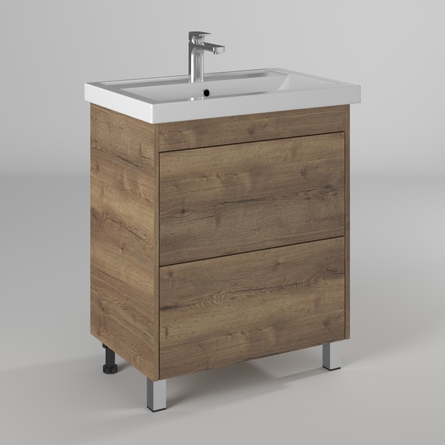 Тумба под раковину Briz Ricci 360 03-08070-06 00 ВЕЛ 70 см (дуб веллингтон) напольная