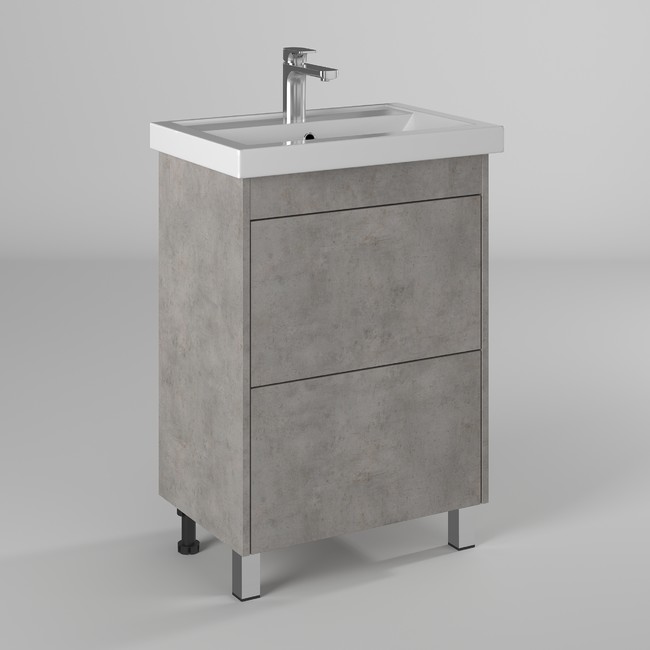 Тумба под раковину Briz Ricci 360 03-08060-06 00 БТН 60 см (серый) напольная