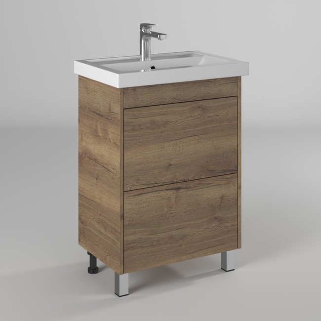 Тумба под раковину Briz Ricci 360 03-08060-06 00 ВЕЛ 60 см (дуб веллингтон) напольная