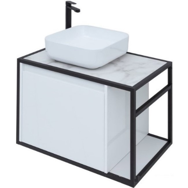 Тумба под раковину Aquanet Nova Lite Loft 75 см R (белый) подвесная