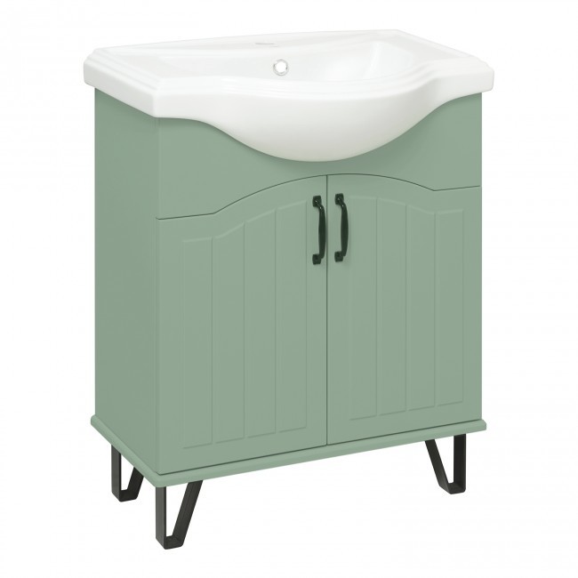 Тумба под раковину Runo Марсель 00-00001217 65 см (мята) напольная