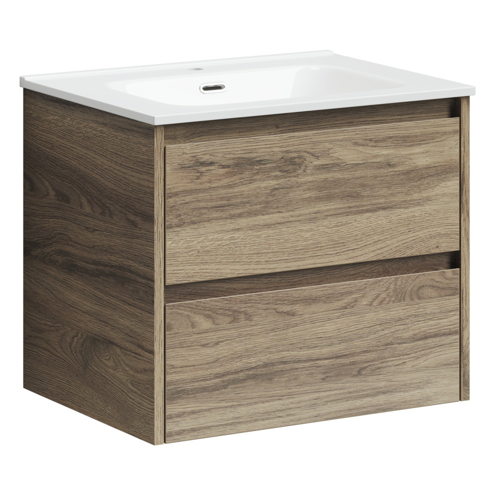 Тумба под раковину Sancos Libra LB60ECH 60 см ( дуб чарльстон матовый) подвесная