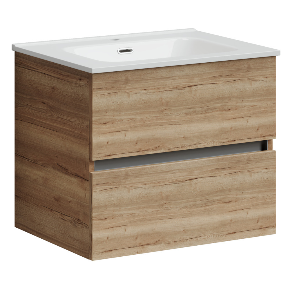 Тумба под раковину Sancos Urban UR60EG 60 см (дуб натуральный матовый) подвесная