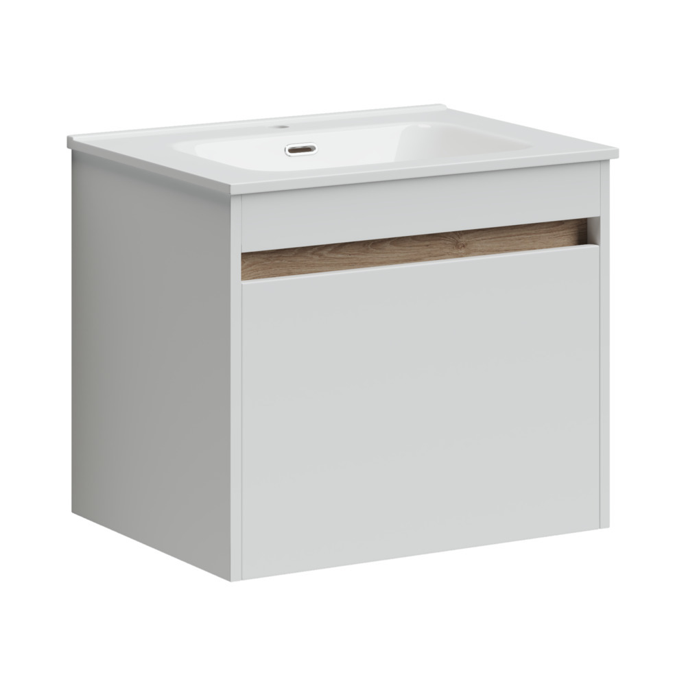 Тумба под раковину Sancos Smart SM60W 60 см (белый)  подвесная