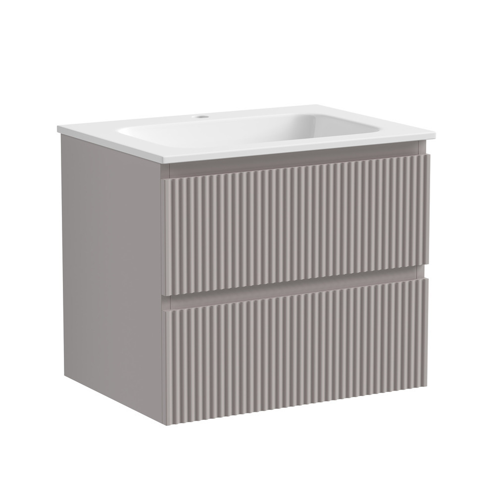 Тумба под раковину Sancos Snob R SNR60SM 60 см (серый матовый)  подвесная