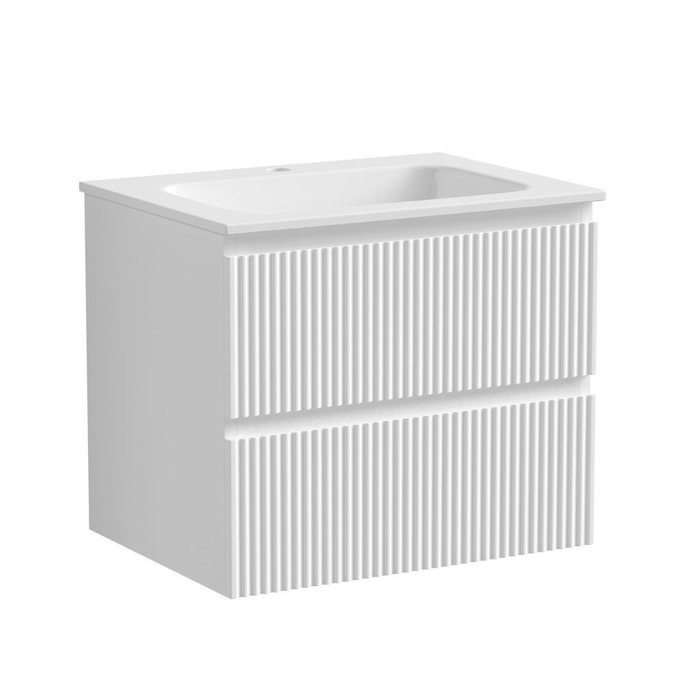 Тумба под раковину Sancos Snob R SNR60W 60 см (белый матовый) подвесная