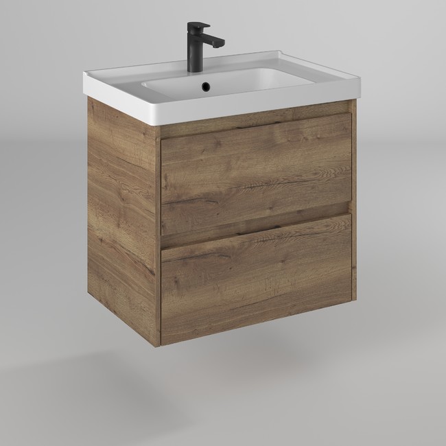 Тумба под раковину Briz Bern 238 03-18070-15 00 ВЕЛ 70 см (дуб веллингтон) подвесная