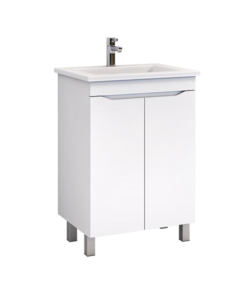 Тумба под раковину Vigo Grani tn.GRI.ELI.60.2D 60 см (белый) напольная
