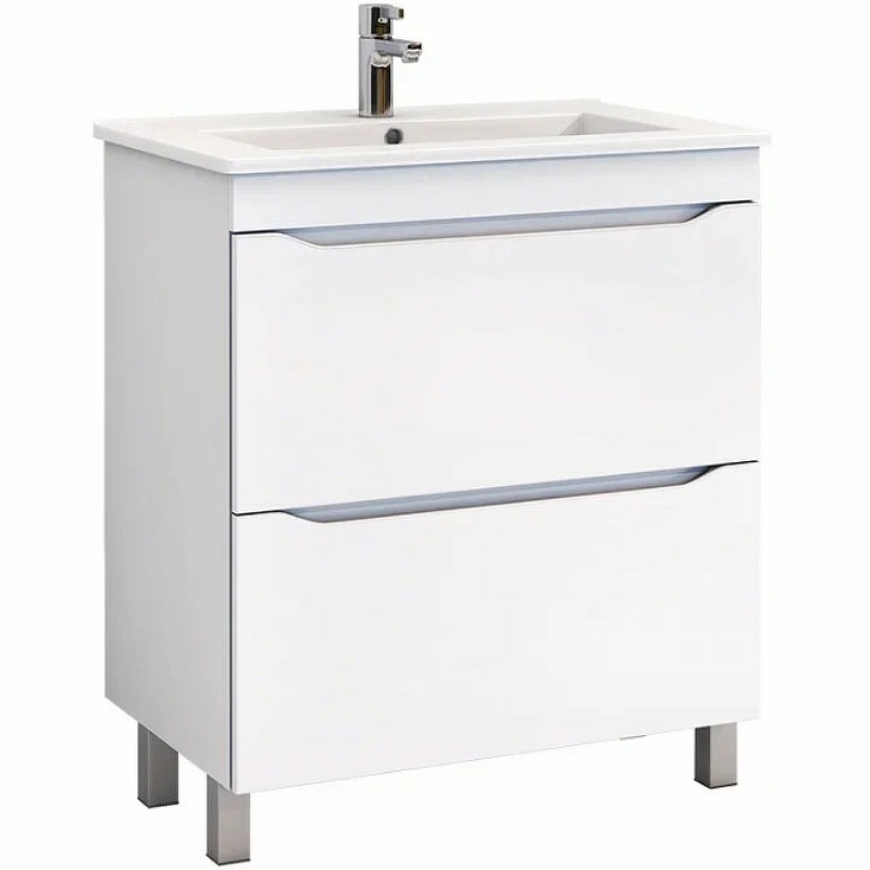 Тумба под раковину Vigo Grani tn.GRI.OSK.75.2Y 75 см (белый) напольная