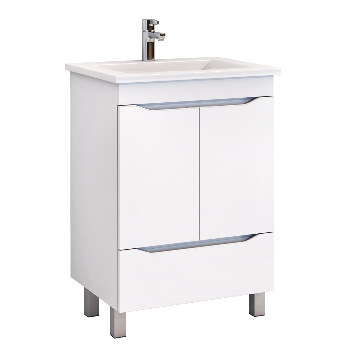 Тумба под раковину Vigo Grani tn.GRI.OSK.75.2D.1Y 75 см (белый) напольная