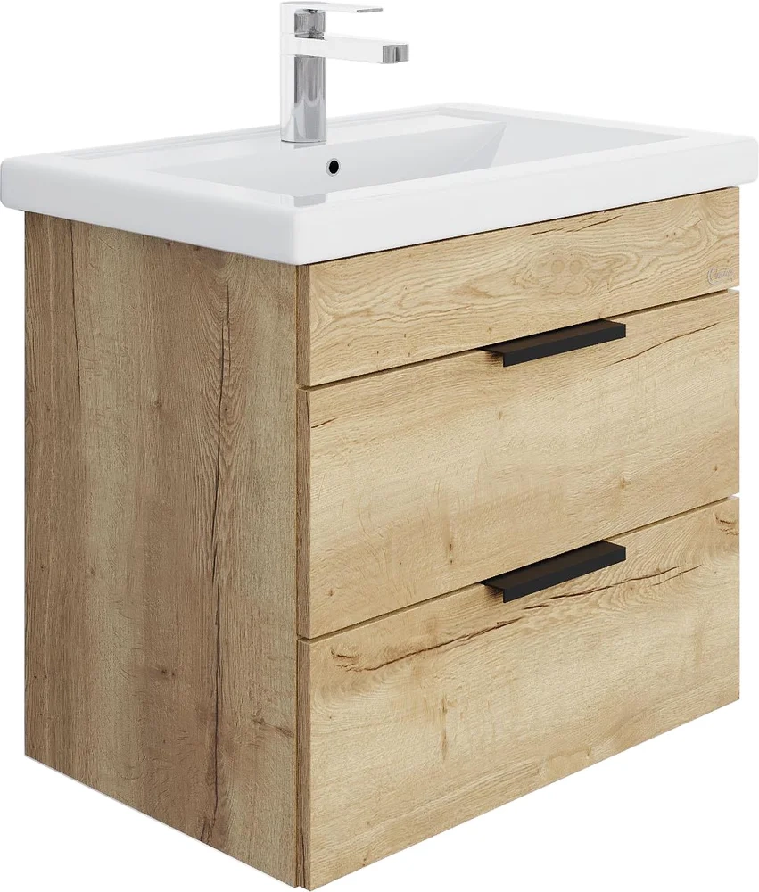 Тумба под раковину Onika Легран 106142 60см (дуб галифакс) подвесная