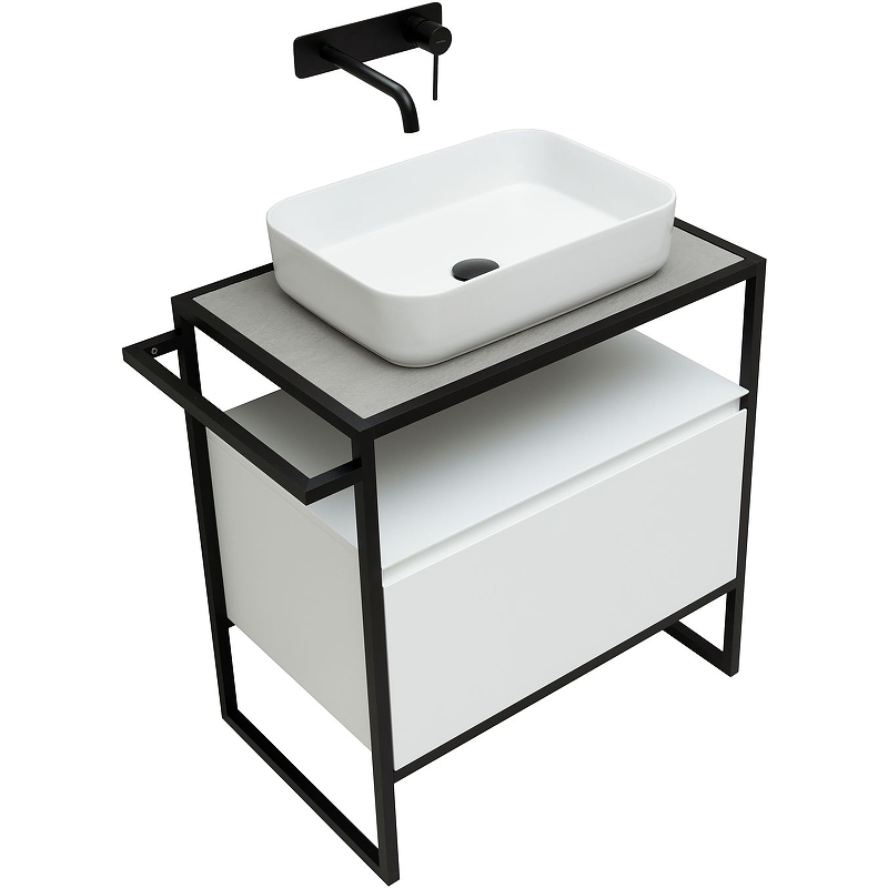 Тумба под раковину Allen Brau Priority 1.31001.WM 70 см (белый матовый) напольная