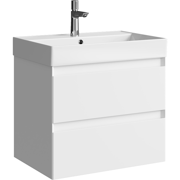 Тумба под раковину Aqwella Geometria GE01652WM 65 см (белый) подвесная