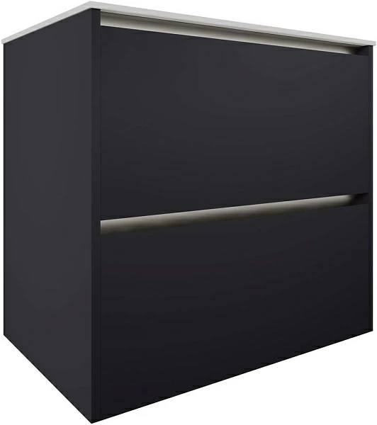 Тумба под раковину Allen Brau Activity 1.34011.AM 70 см (антрацит матовый/олива браш) LED подвесная