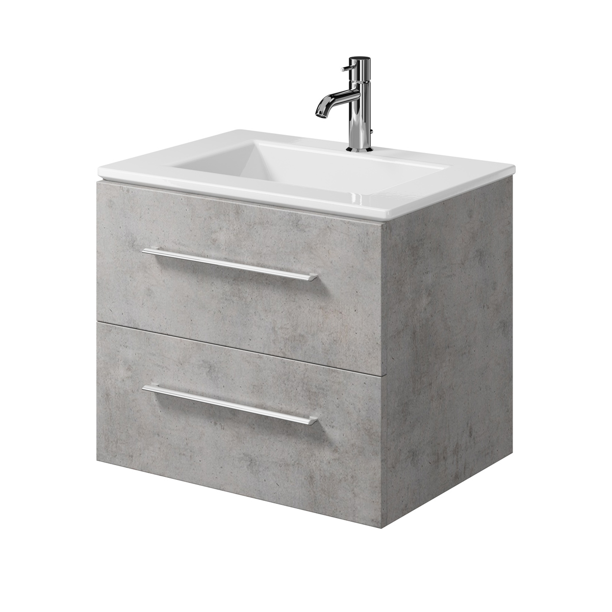 Тумба под раковину Creto Ares 60 серая 10-1161B