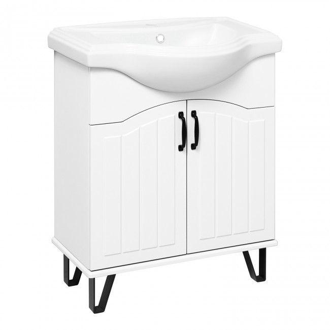 Тумба под раковину Runo Марсель 00-00001200 65 см (белый) напольная