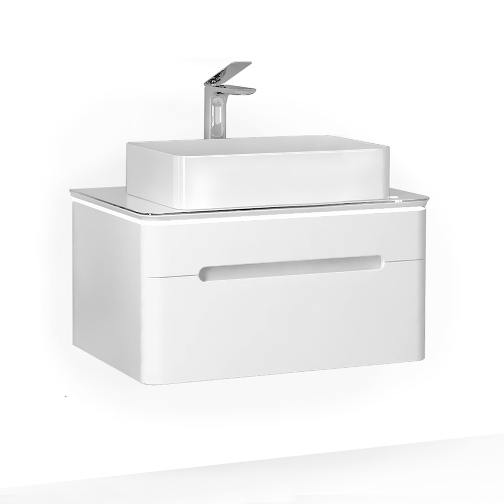 Тумба под раковину Jorno Shine Shi.01.75/P/W 75 см (белый)