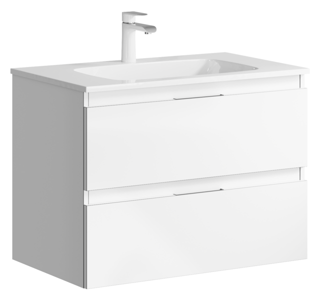 Тумба под раковину Aqwella Accent ACC0175W 75 см (белый) подвесная