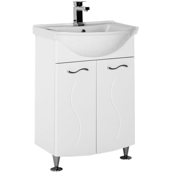 Тумба под раковину Aquanet  Моника 60 см (белый)  напольная