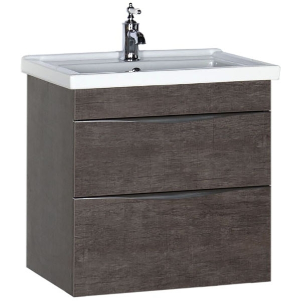 Тумба под раковину Aquanet Эвора 60 см (дуб антик) подвесная