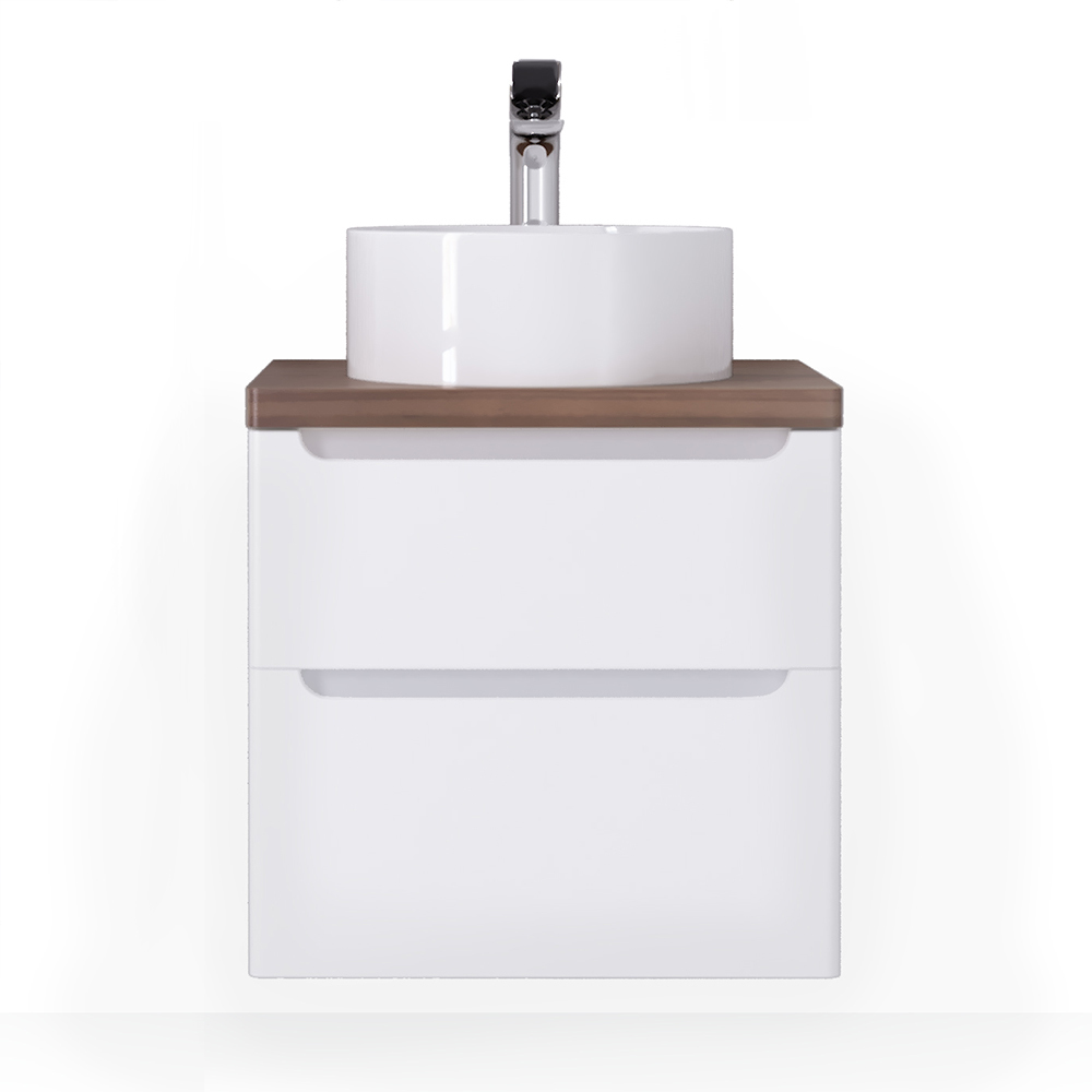 Тумба под раковину Jorno Wood.01.60/P/W 60 см (белый)