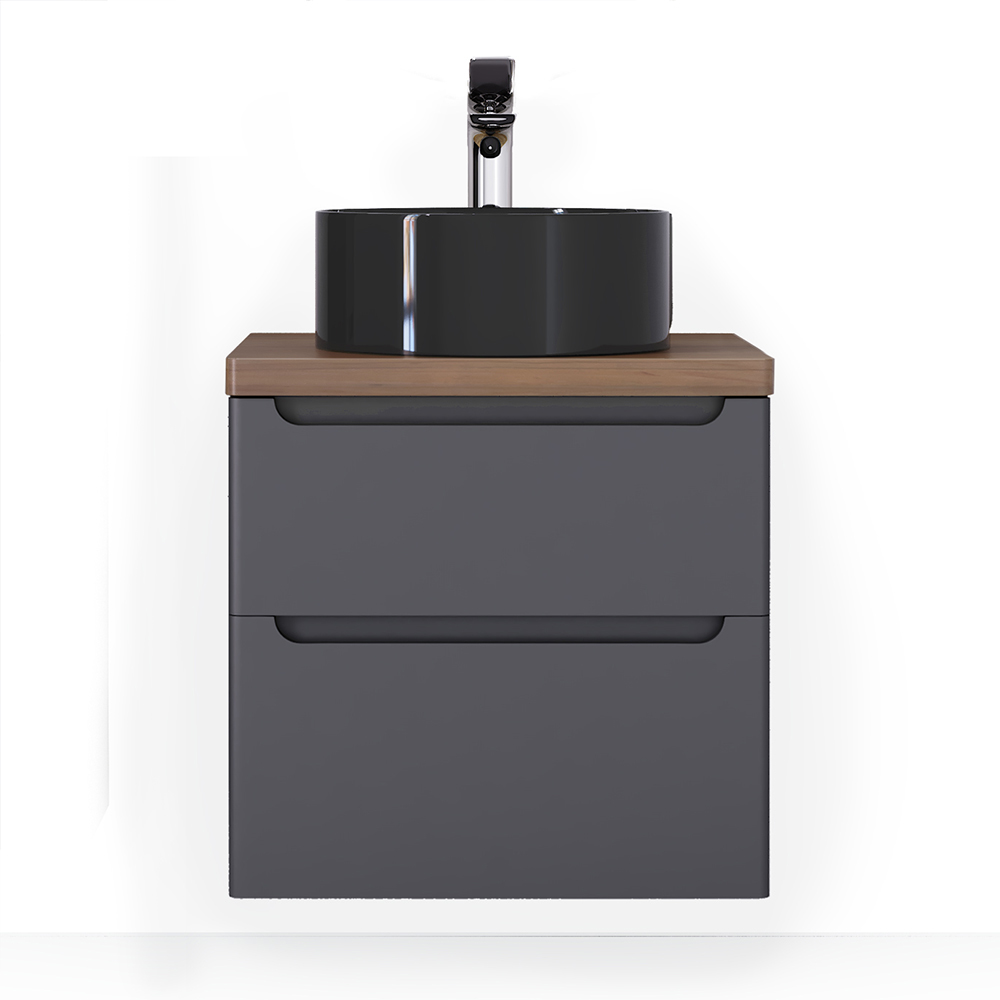 Тумба под раковину Jorno Wood.01.60/P/GR 60 см (серый)