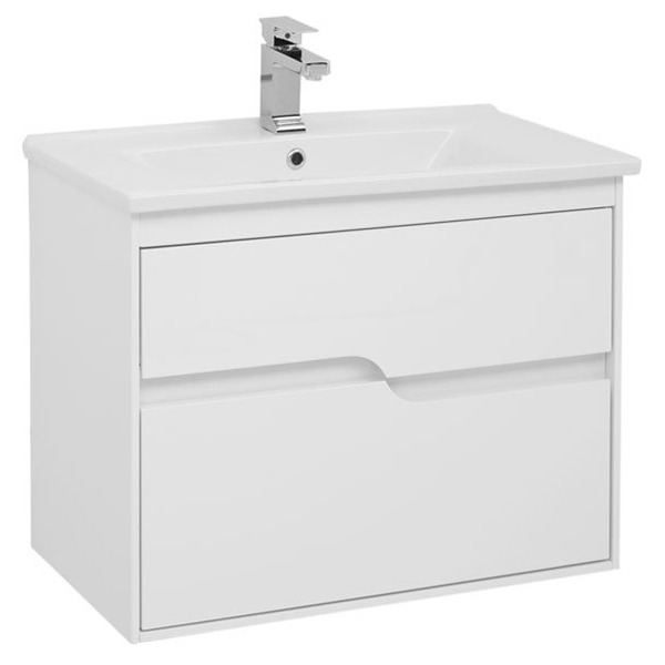 Тумба под раковину Aquanet Модена 75 см (белый) подвесная