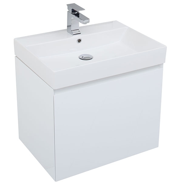 Тумба под раковину Aquanet Йорк 70 см (белый) подвесная