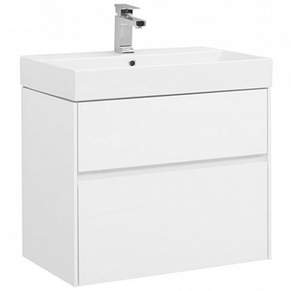 Тумба под раковину Aquanet Бруклин 70 см (белый) подвесная
