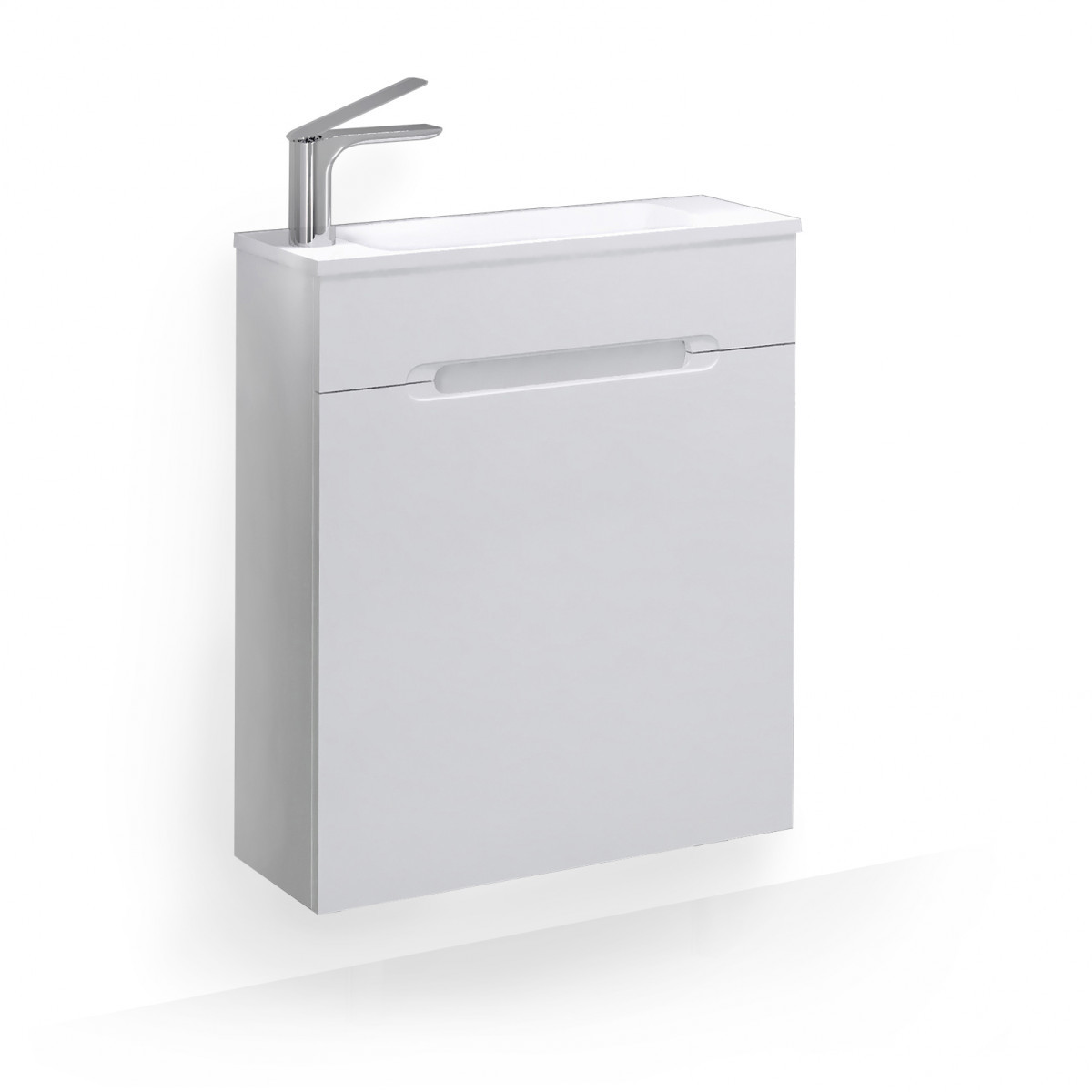 Тумба под раковину Jorno Modul Mol.01.60/P/W/JR 60 см (белый)