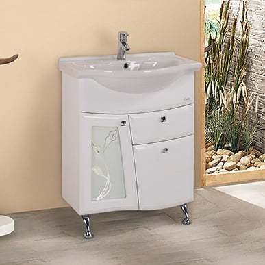 Тумба под раковину Onika Валенсия 106535 65 см (белый) напольная