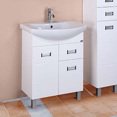 Тумба под раковину Onika Балтика 107025 70 см (белый) напольная