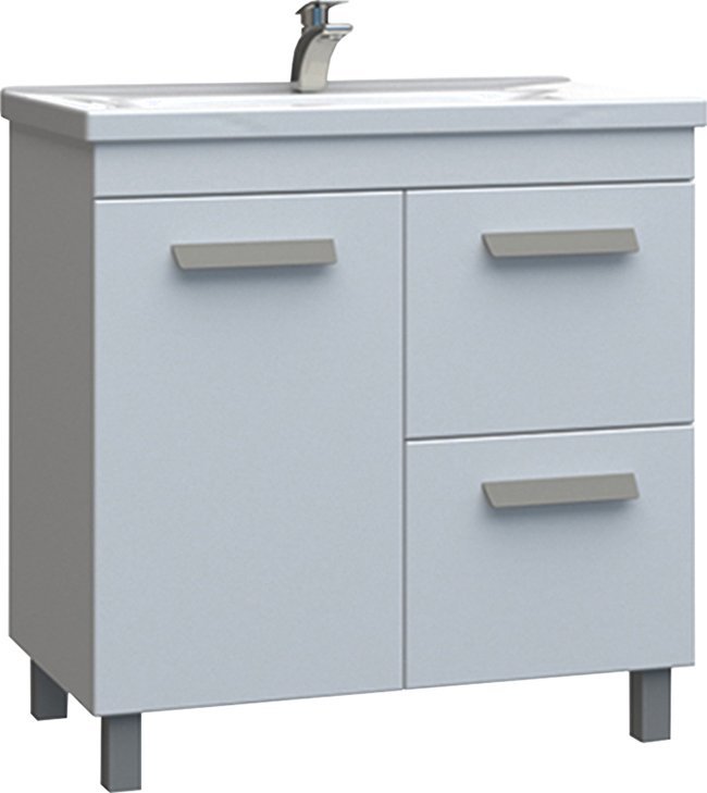 Тумба с раковиной Vigo Nova tn.NOV.MIR.70.1D.2Y 70 см (белый) напольная