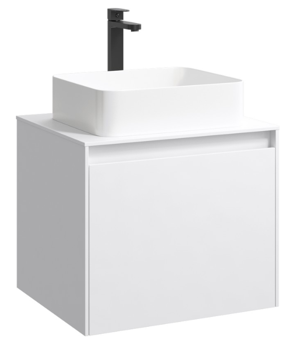 Корпус тумбы под раковину Aqwella Mobi MOB0106W 60 см без фасада (белый) подвесной