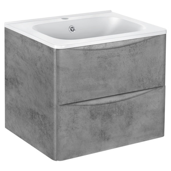 Тумба под раковину Vincea Paola VMC-2P600BT 60 cм (Beton) подвесная