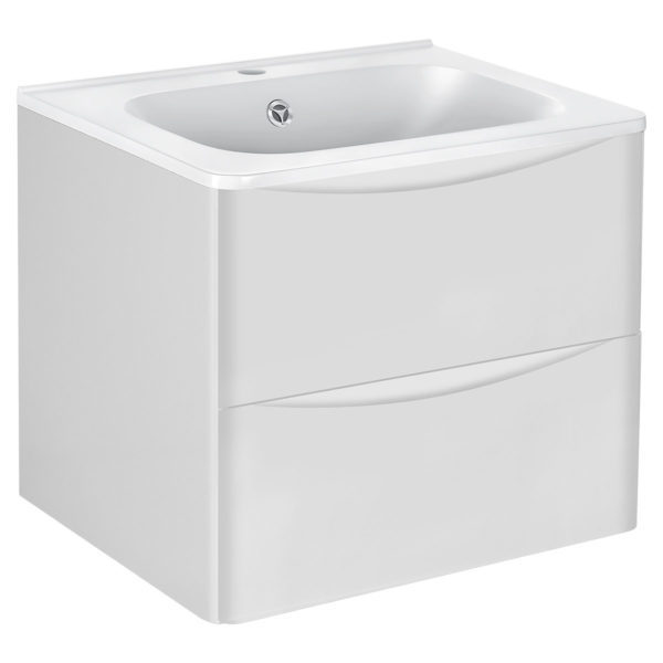 Тумба под раковину Vincea Paola VMC-2P600GW 60 cм (G.White) подвесная