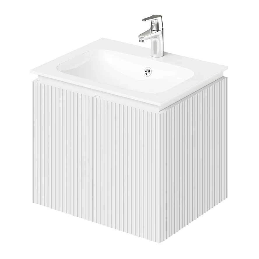 Тумба с раковиной Итана BAND 4657828217323 60 см (белый матовый) подвесная