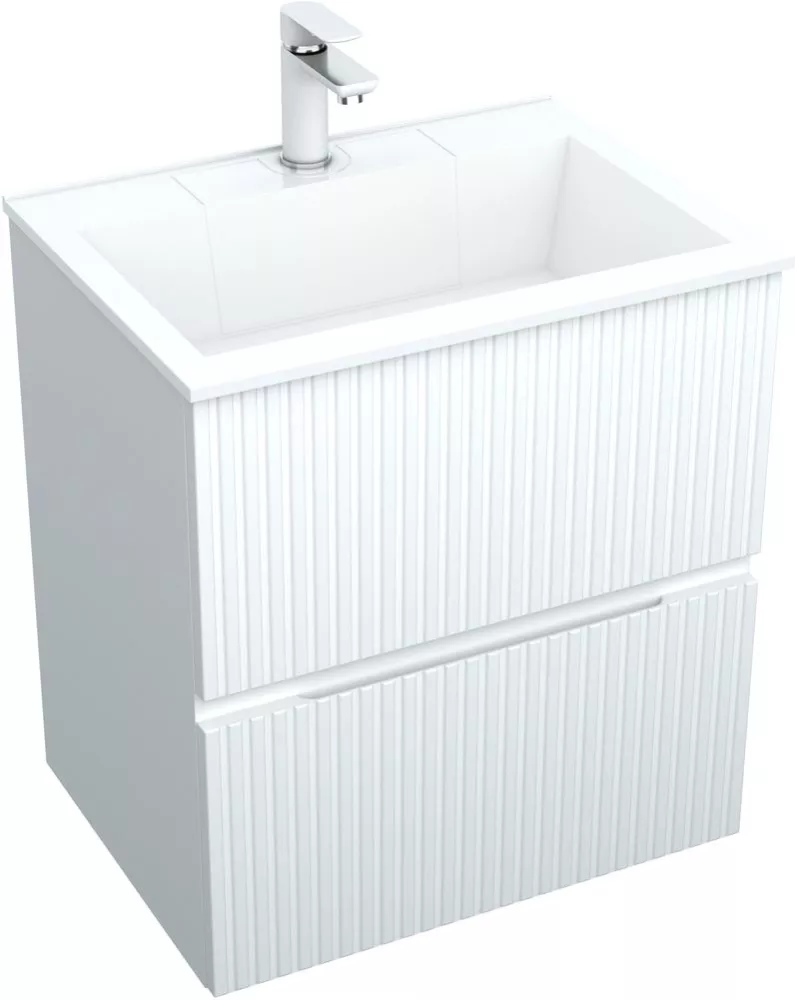 Тумба под раковину Aquanet Джейн 313284 60 см (белый матовый) подвесная