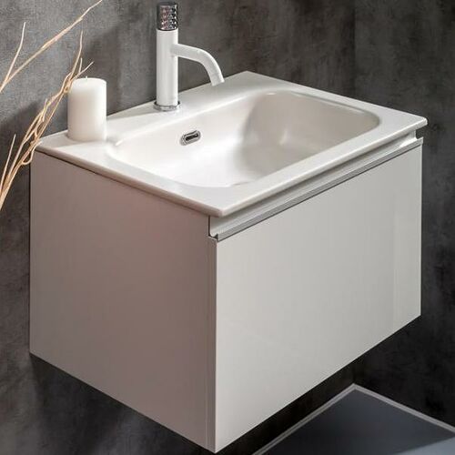 Тумба под раковину ArmadiArt Vallessi 837-060-W 60 см (белый) подвесная